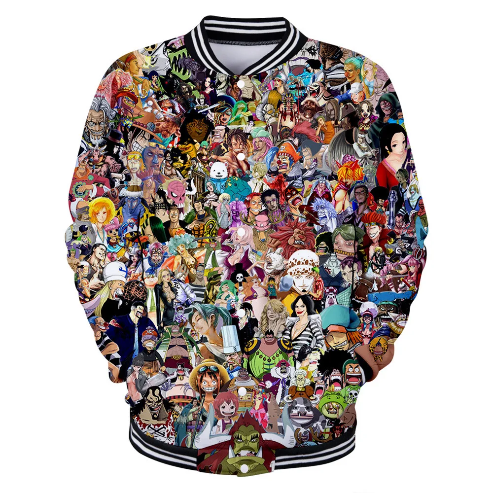 Мужская и Женская бейсбольная куртка с длинными рукавами пуговицами в японском