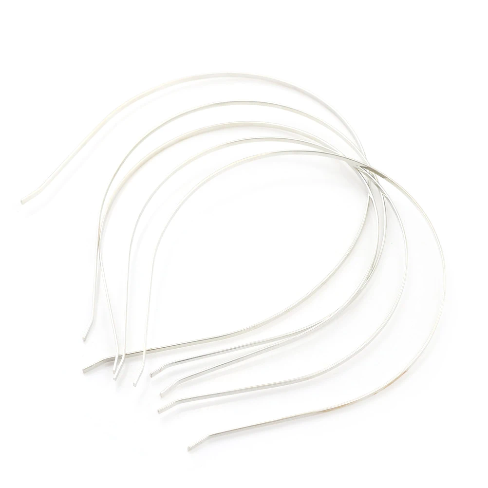 

5pcs Baby Silver Alloy Metal Headband 3mm Hair Band For Hair Accessories DIY Craft Universal Wholesale