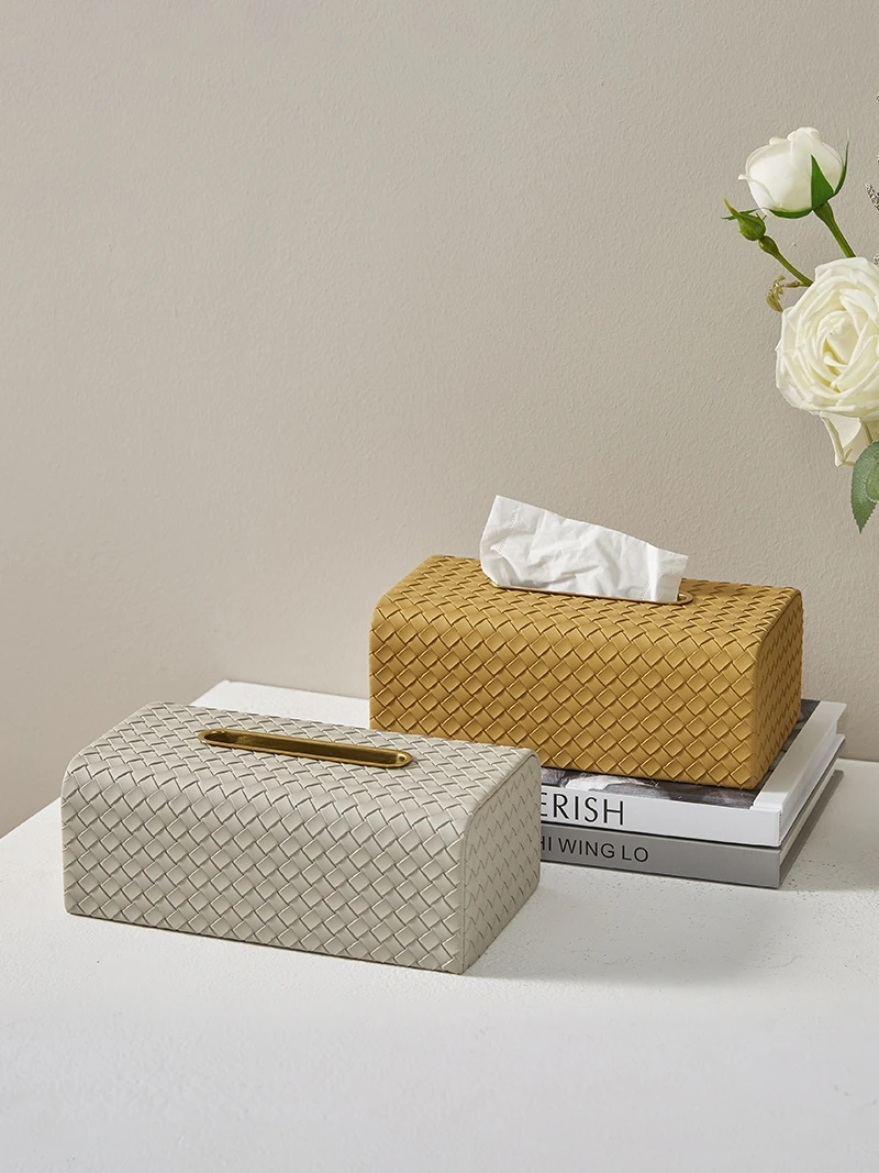 

Luxury Napkin Holder High-end Simple Pumping Paper Tissue Box Kleenex Office Tables Car Storage Organizer Home Decoration