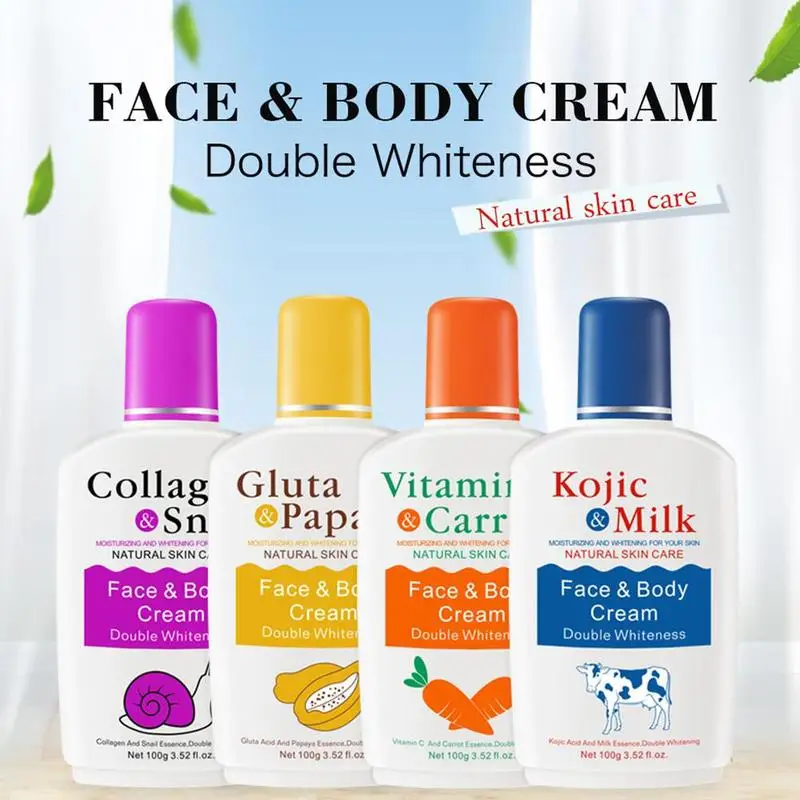 Новый отбеливающий крем для тела Осветляющий кожу с витамином C морковкой