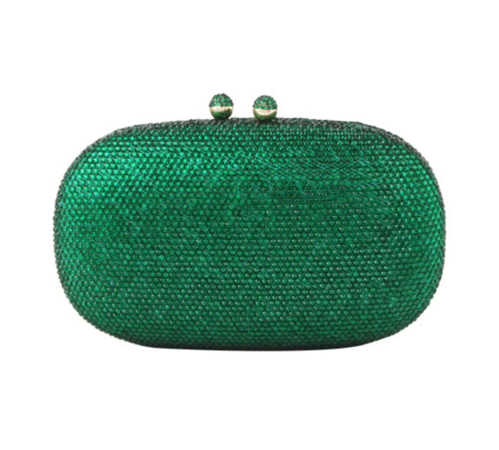 

Female Dazzling Silver Diamond Clutch Purse Women Crystal Clutches Bags Evening Wedding Party Handbag Bridal Metal Minaudiere