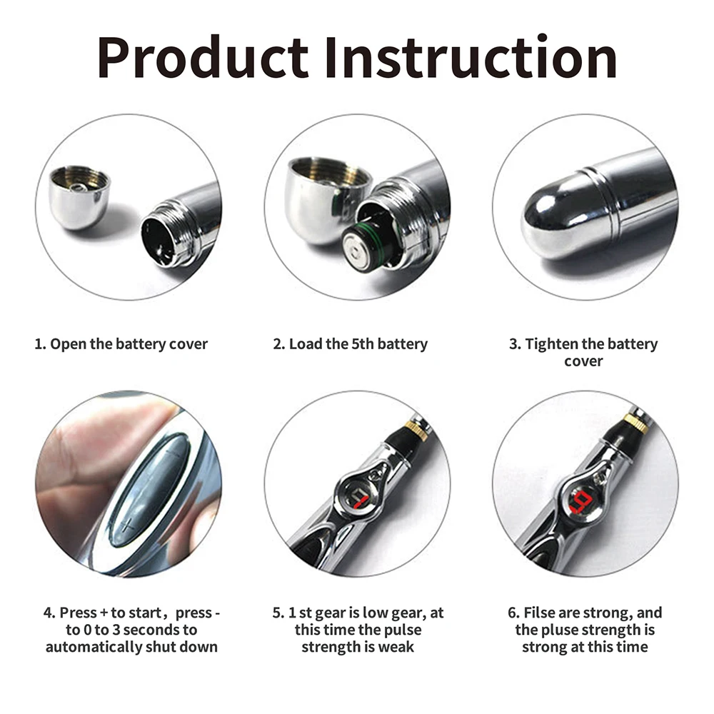 

2021 Newst Electronic Acupuncture Pen Electric Meridians Laser Therapy Heal Massage Pen Meridian Energy Pen Relief Pain Tools