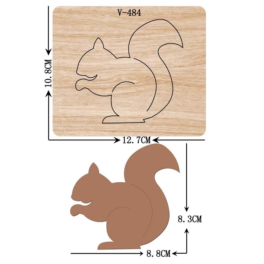 

DIY New squirrel wooden dies cutting dies for scrapbooking /Multiple sizes /V-484