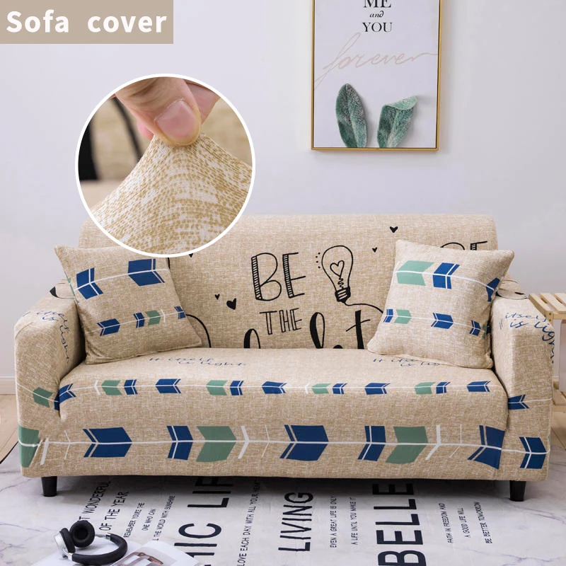

Nordic Light Bulb Prints Sofa Cover Detachable Fully Wrapped Sofa Covers for Living Room L-shaped Corner Couch of Sofa
