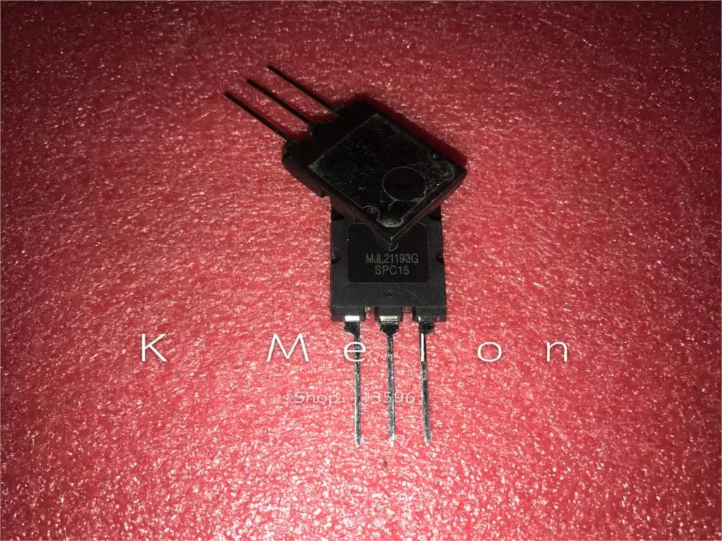 5 пар кремниевый силовой транзистор MJL21193G MJL21193 + MJL21194G MJL21194 TO-3PL 16A 250V 200W NPN PNP |
