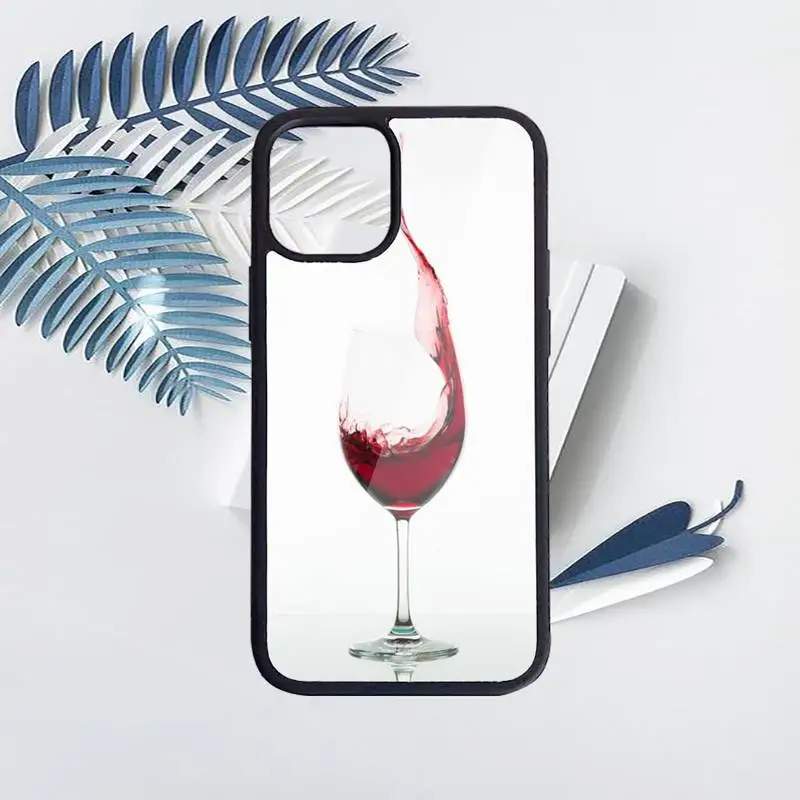 

2020 Red wine Phone Case for iPhone 11 12 pro XS MAX 8 7 6 6S Plus X 5S SE 2020 XR Hard PC