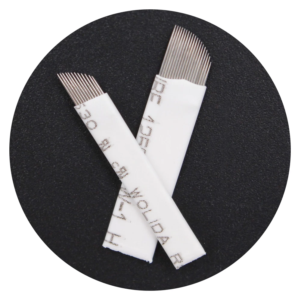 20 штук одноразовые Перманентный микроблейдинг ручка для вышивки с 7 контактным/9