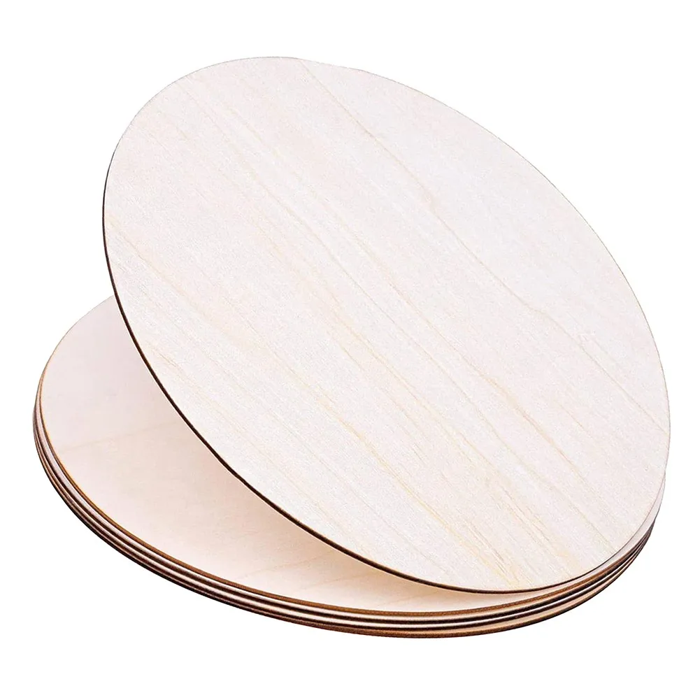 

1Pc 30cm Wooden Pieces Slices Wood Round Blank Circle Cutout For Kids DIY Painting Wood Chip Wedding Xmas Decor Handmade Board