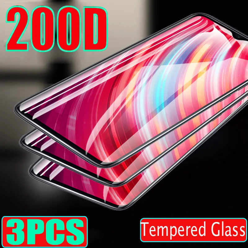 Защитное стекло 200D для Xiaomi Redmi Note 8 Pro 8A 7A 7 6 5 защита экрана изогнутое
