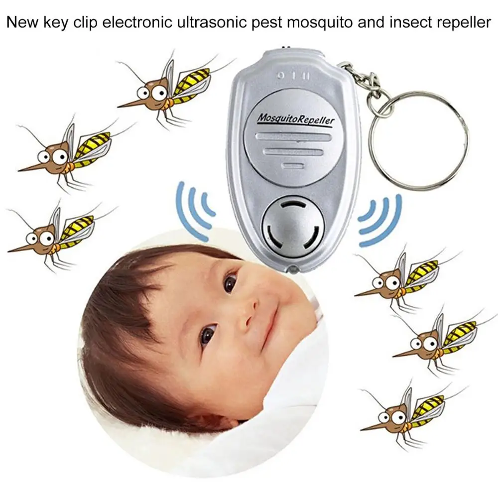 OUTAD Ultrasonic Anti Mosquito Killer Repeller Keychain key clip Pest for Camping Fishing Outdoor Portable Devic | Дом и сад