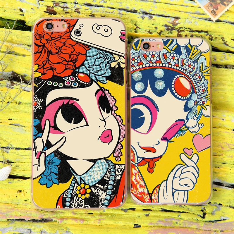 

Soft Mobile Shell Funny Beijing Opera Phone Case For Iphone XS SE 2020 12 Mini 11 Pro Max Cover XR X 8 7 6s 6 Plus 5 Funda Coque