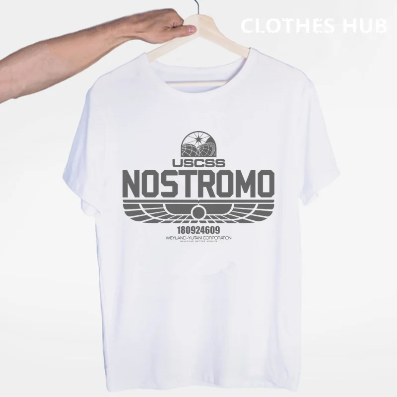USCSS Nostromo Alien Weyland Yutani футболка с круглым вырезом и короткими рукавами Летняя