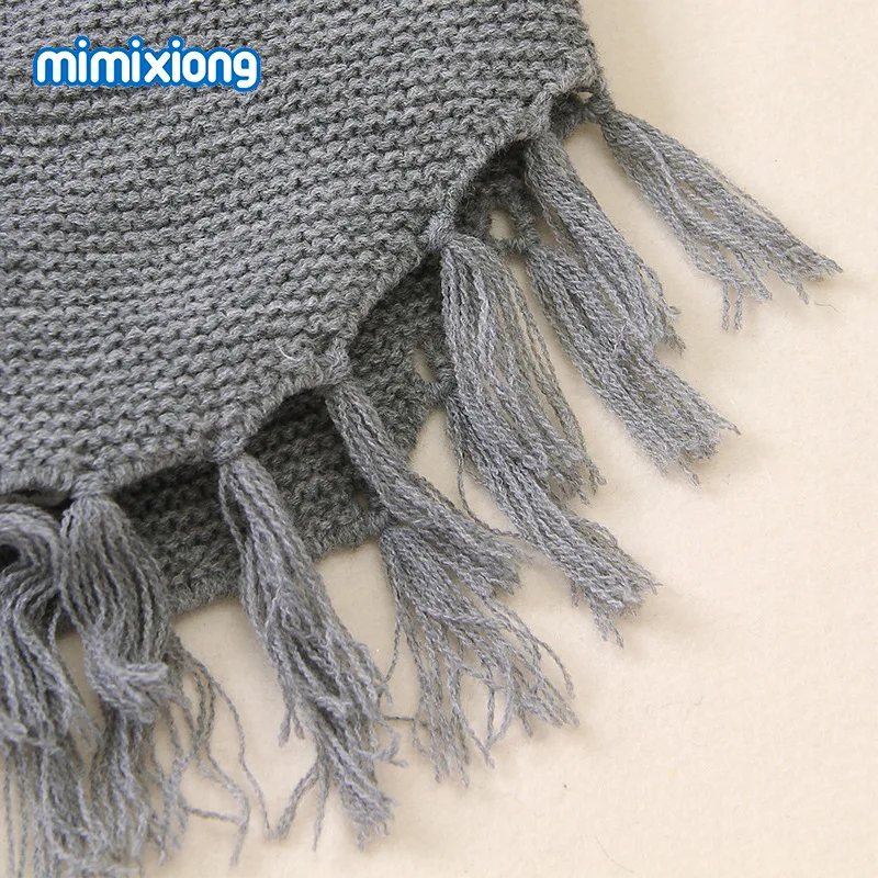 Пальто с бахромой для новорожденных капюшоном зимнее однотонное бантом верхняя