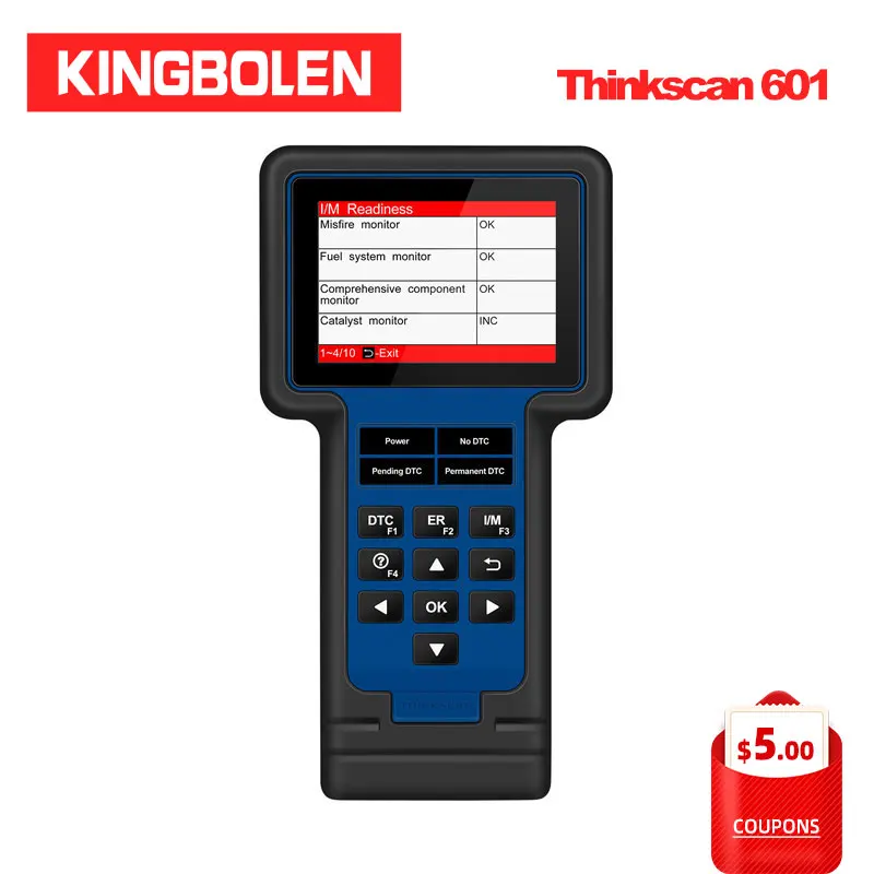 Сканер Thinkcar Thinkscan 601 ABS/SRS/ENG OBD2 TS601 Oil/TPMS/EPB/SAS считыватель кодов PK CREADER VIII NT614| |