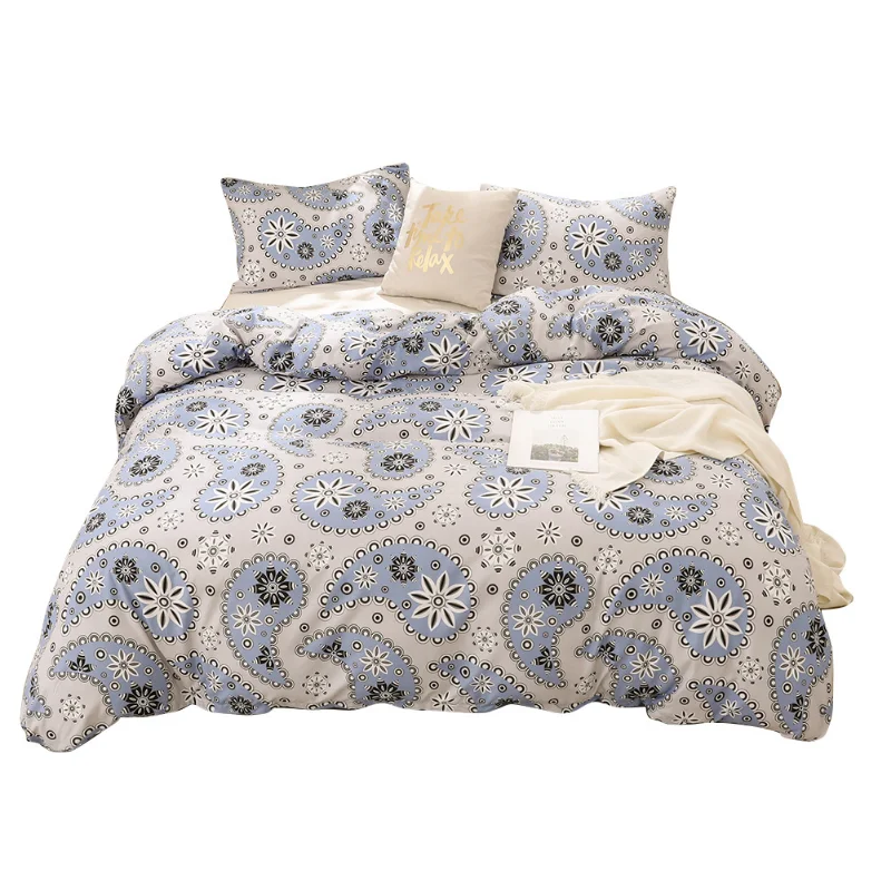 

Bedding Bag With Pillowcases Bedding Set Quilt Cover Men Women Girls Soft Blue Home Bedclothes Queen King Size