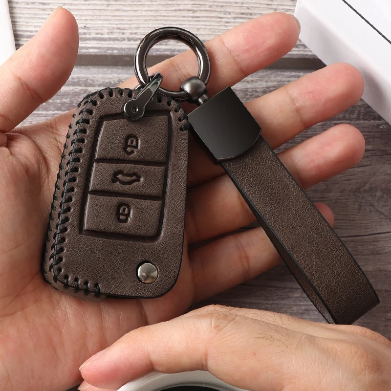 Чехол для ключей из натуральной кожи чехол автомобиля Volkswagen Lingdu Tiguan Bora l Tuang x Tuyue