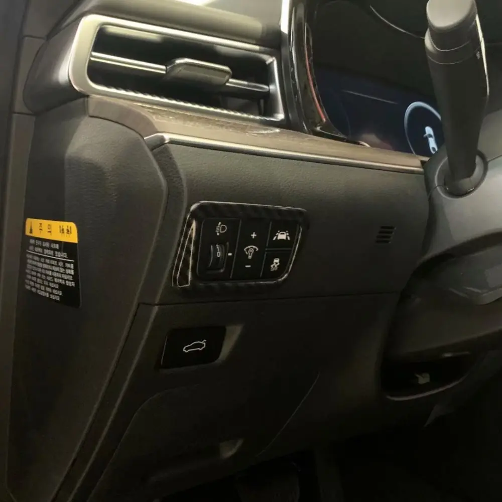 Для KIA Optima K5 2020 2021 углеродное волокно фара регулировочный переключатель Крышка