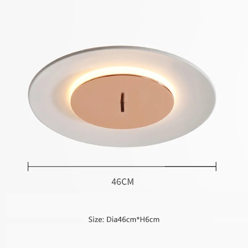 

Nordic living room simple ceiling light modern led bedroom atmosphere macaron round ceiling lamp