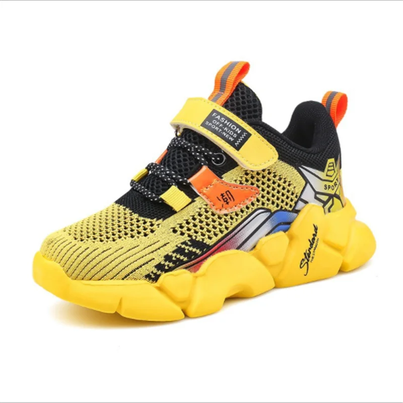 

Summer 2021 New Mesh Kids Sports Shoes Lightweight Casual Breathable Boys Shoes Non-slip Children's Running Sneakers Zapatillas