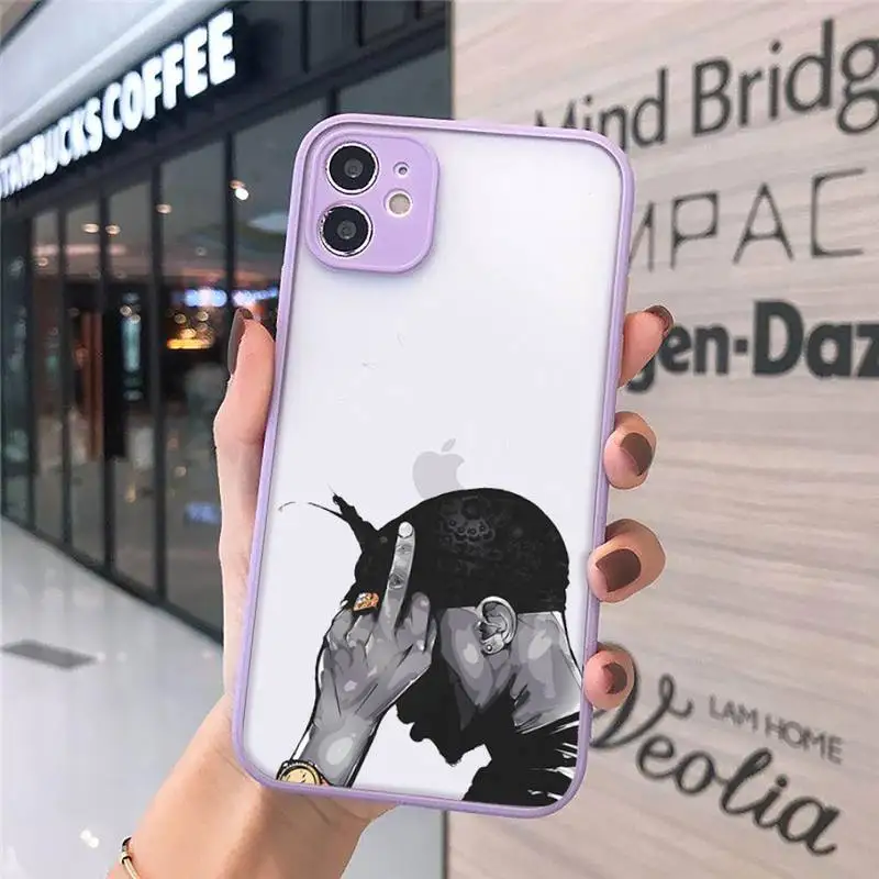 

Rapper 2pac Phone Cases matte transparent For iphone 7 8 11 12 plus mini x xs xr pro max cover