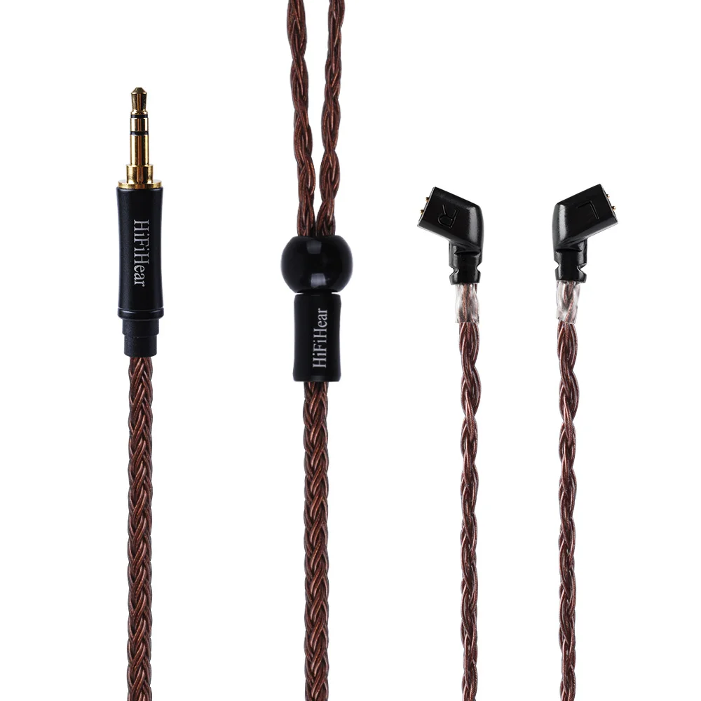 QDC 3.5 HiFiHear 16 Core посеребренный кабель 2,5/3,5/4,4 мм балансный кабель с MMCX/2pin разъем для ZS10 ZS6 AS10 V90 BL0N BL-03 - Цвет: QDC 3.5
