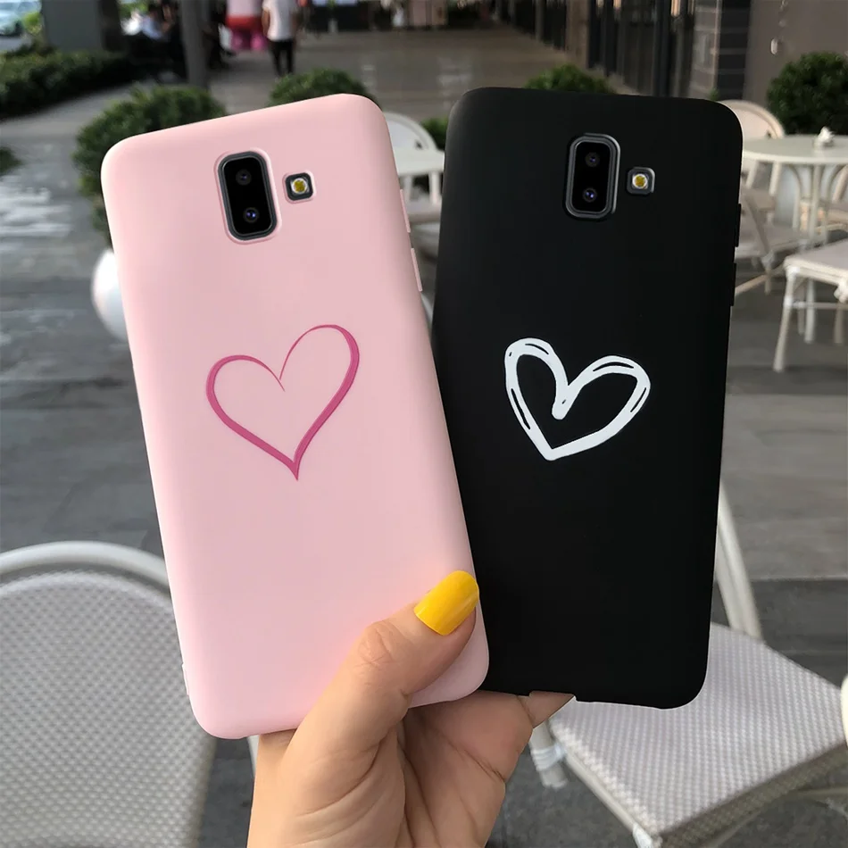 Чехол для Samsung Galaxy J6 Plus 2018 мультяшный Мягкий силиконовый чехол J6Plus карамельных