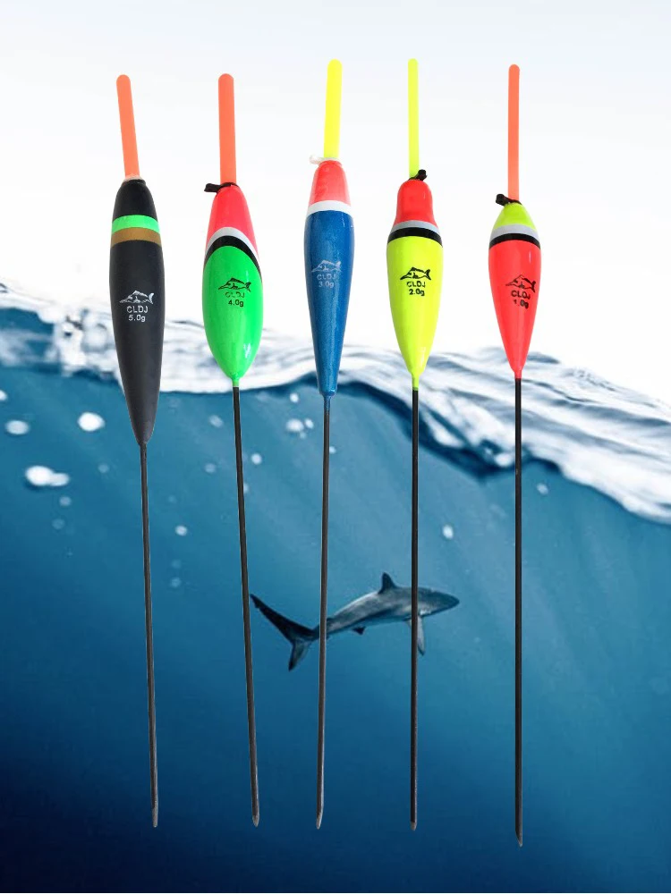 10Pcs Mix Size Color Fishing Float Set Buoy Bobber Pesca Boias Stick For Carp Fish Tackle Vertical Accessories Fluctuate | Спорт и