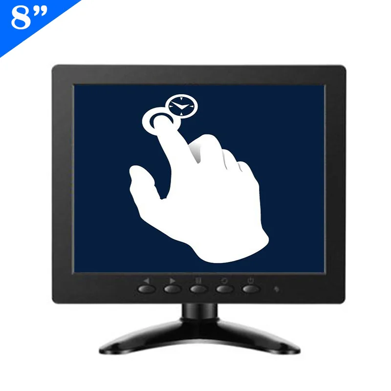 ZHIXIANDA заводская цена 8 дюймовый IPS экран с HDMI VGA USB входом емкостный сенсорный