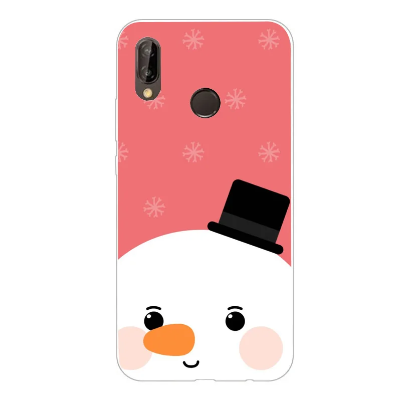 Рождественский чехол для huawei Honor 10 Lite, аксессуары для телефонов, чехол для huawei P30 P20 Pro P Smart Y5 Y6 P20 Lite чехол - Цвет: Небесно-голубой