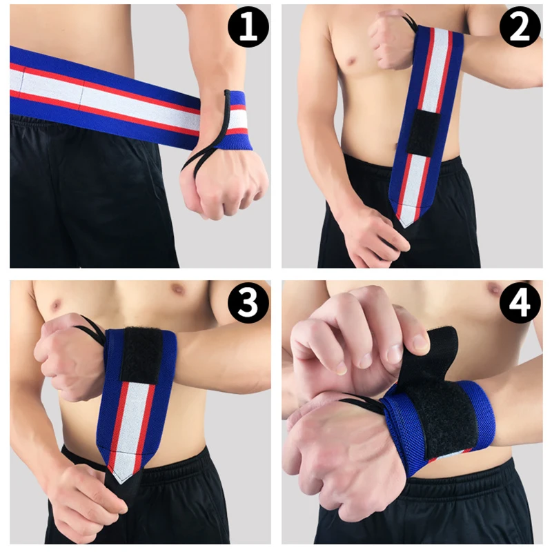 2 шт. регулируемый спортивный браслет эластичная поддержка запястья бандаж для