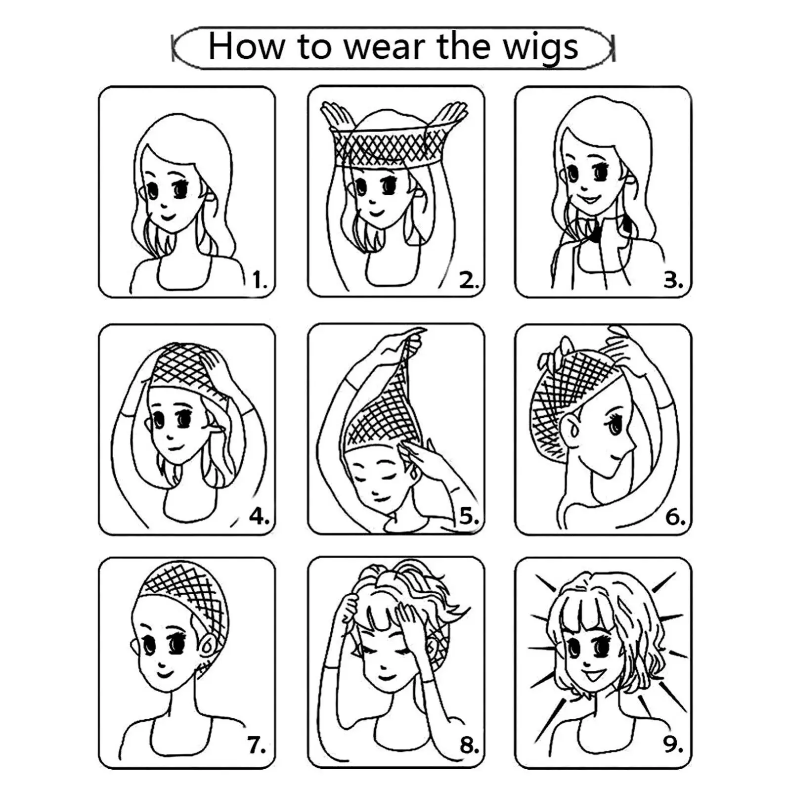 Elastic Mesh Net Wig Caps Fishnet Liner Stocking Sleep for Open End Cap Long and Short Hair | Дом и сад