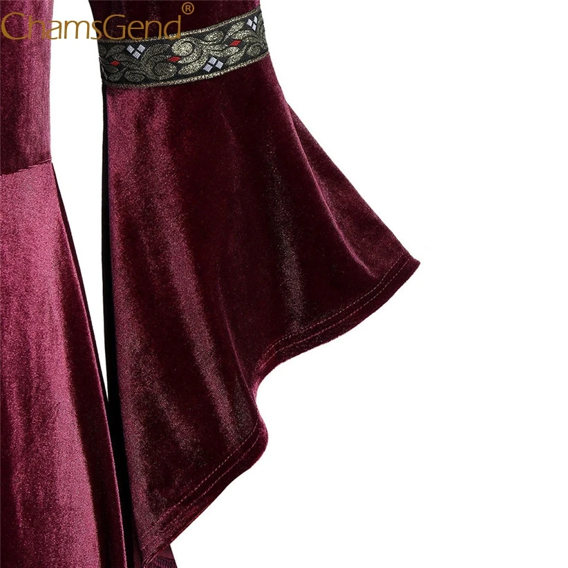 Женское бархатное платье с рукавом-бабочкой длинное винтажное в стиле Древней