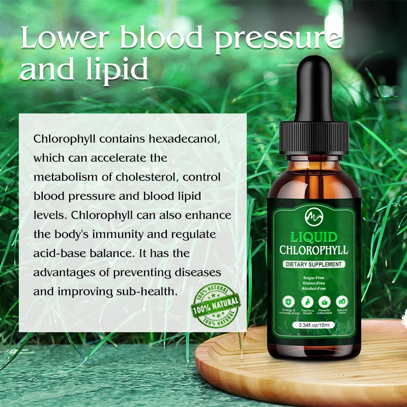Жидкий хлорофилл капли фотокапли для повышения энергии Очищение действие плохой