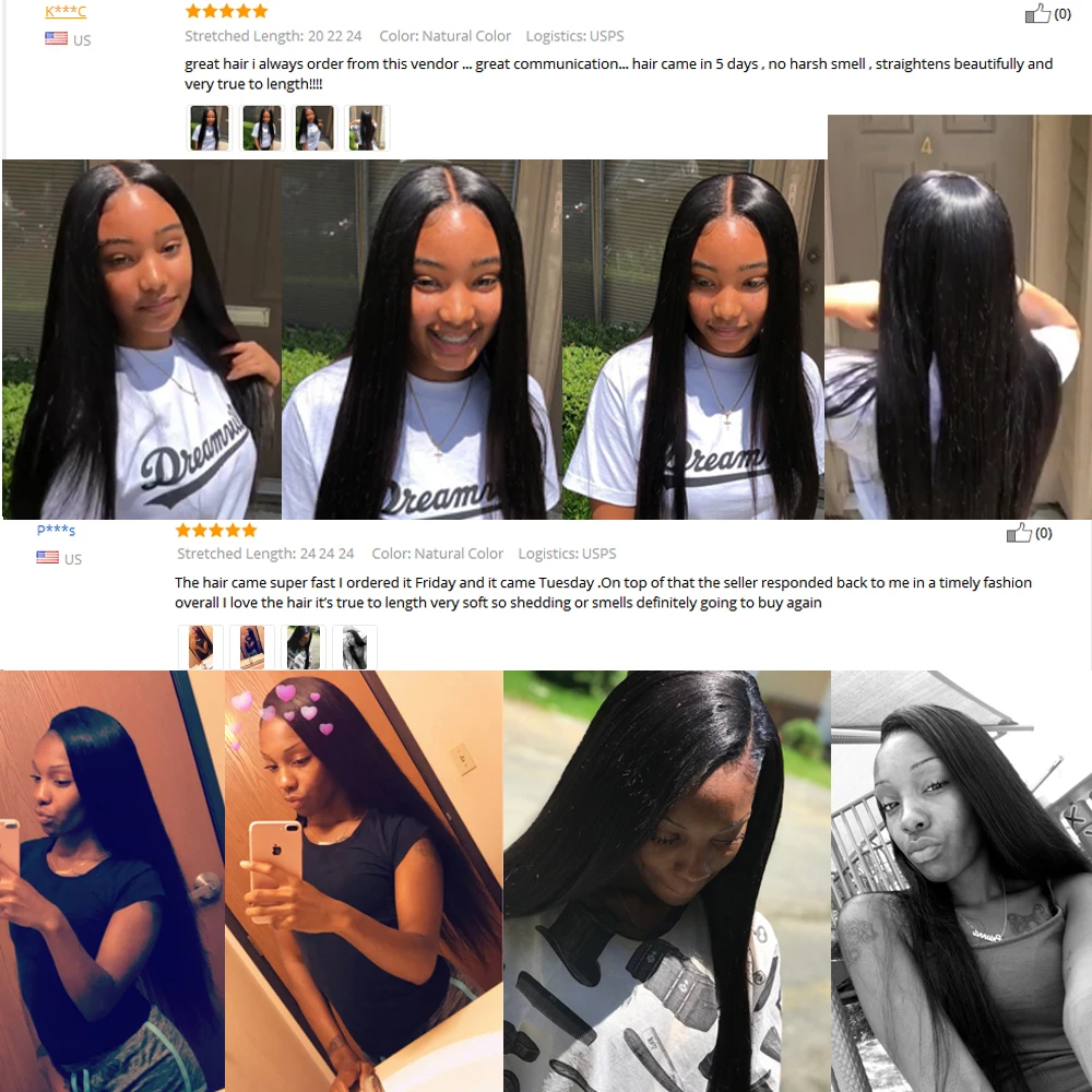 Прямые человеческие волосы LS пучки с застежкой 3 пряди бразильские пупряди Remy