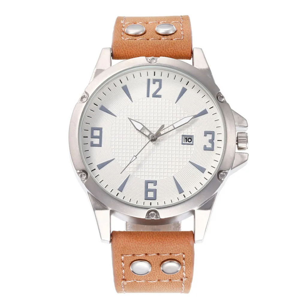 Мужские повседневные часы с одним календарем мужские кварцевые для спорта и