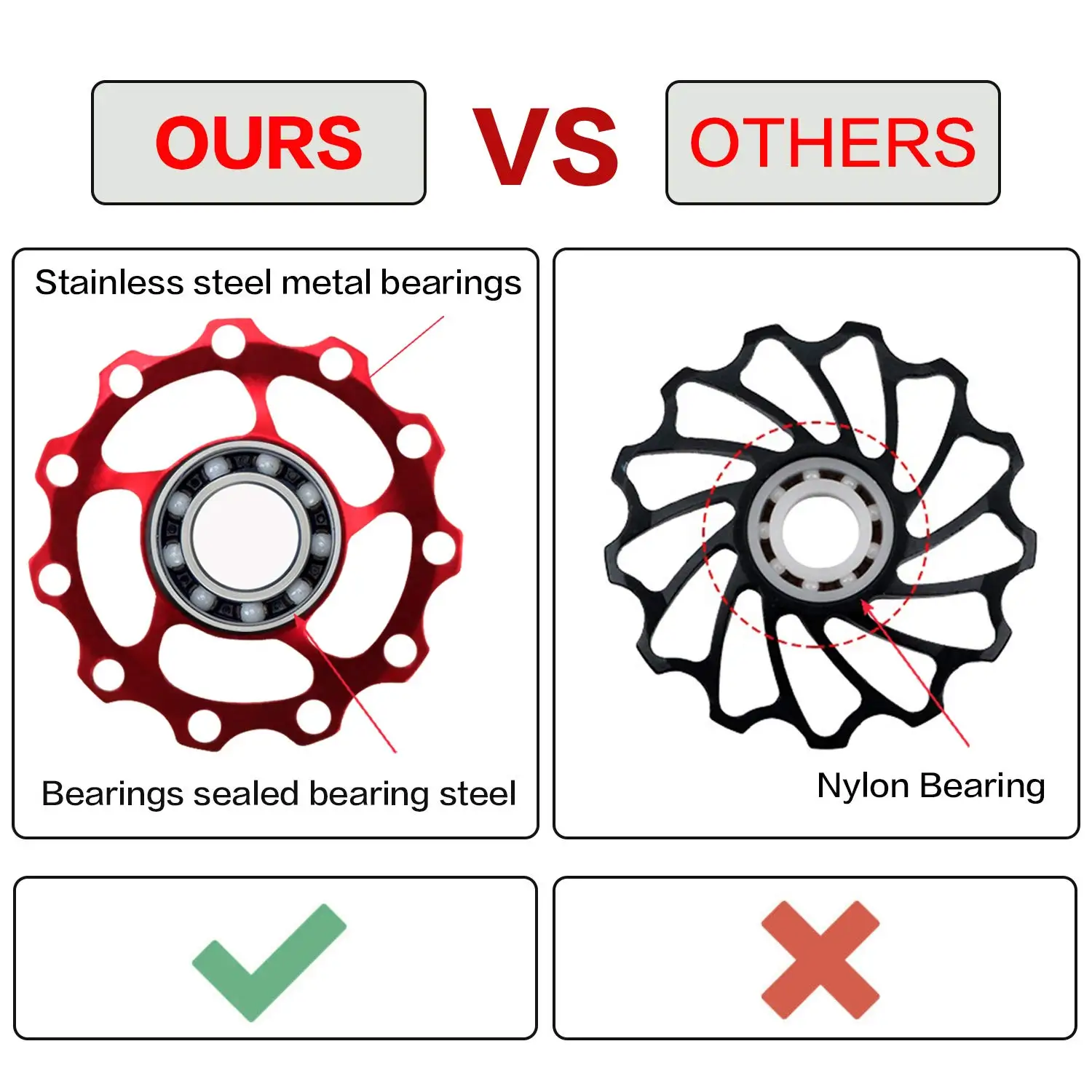 Металлический подшипник сталь Peilin горные шоссейные велосипеды задний циферблат направляющее колесо 11/13T