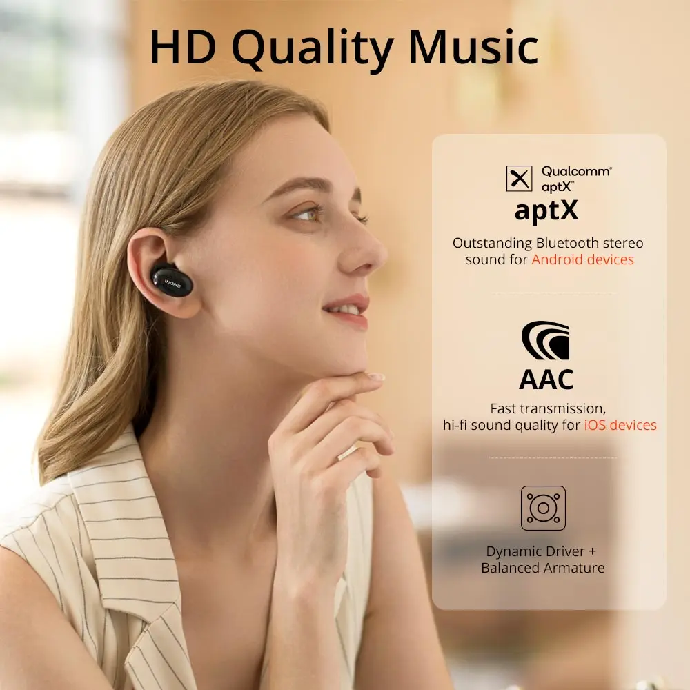 Bluetooth-наушники 1more TRUE wireless ANC активные шумоподавляющие гибридные драйверы TWS Plus 5 0