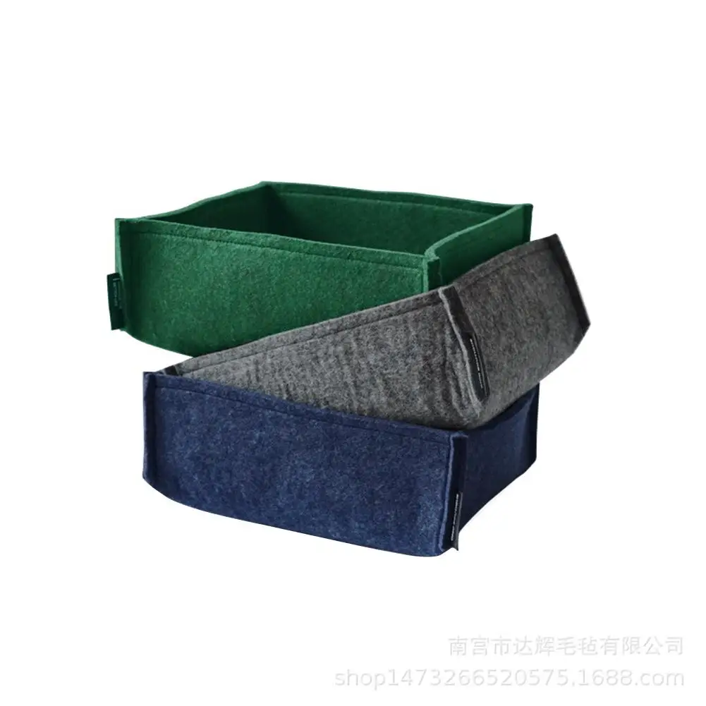 Ins войлочная корзина для хранения настольная ключей мусора игрушек шерстяная