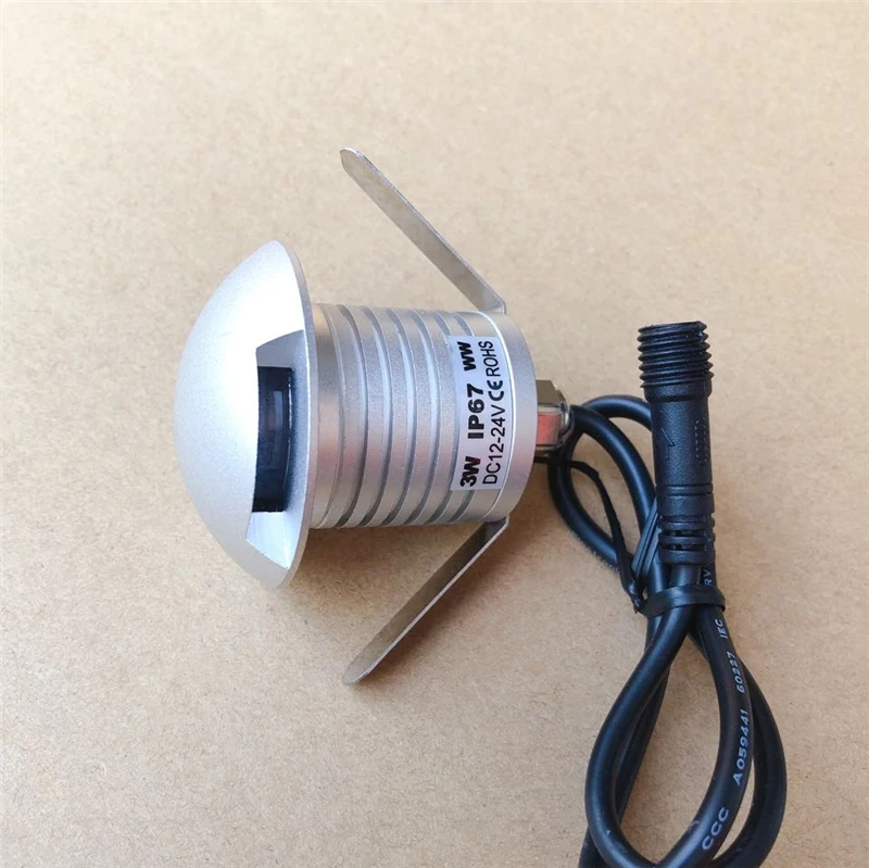3 Вт LED подземный свет 12В 24В наружное ландшафтное освещение IP67 утопленный