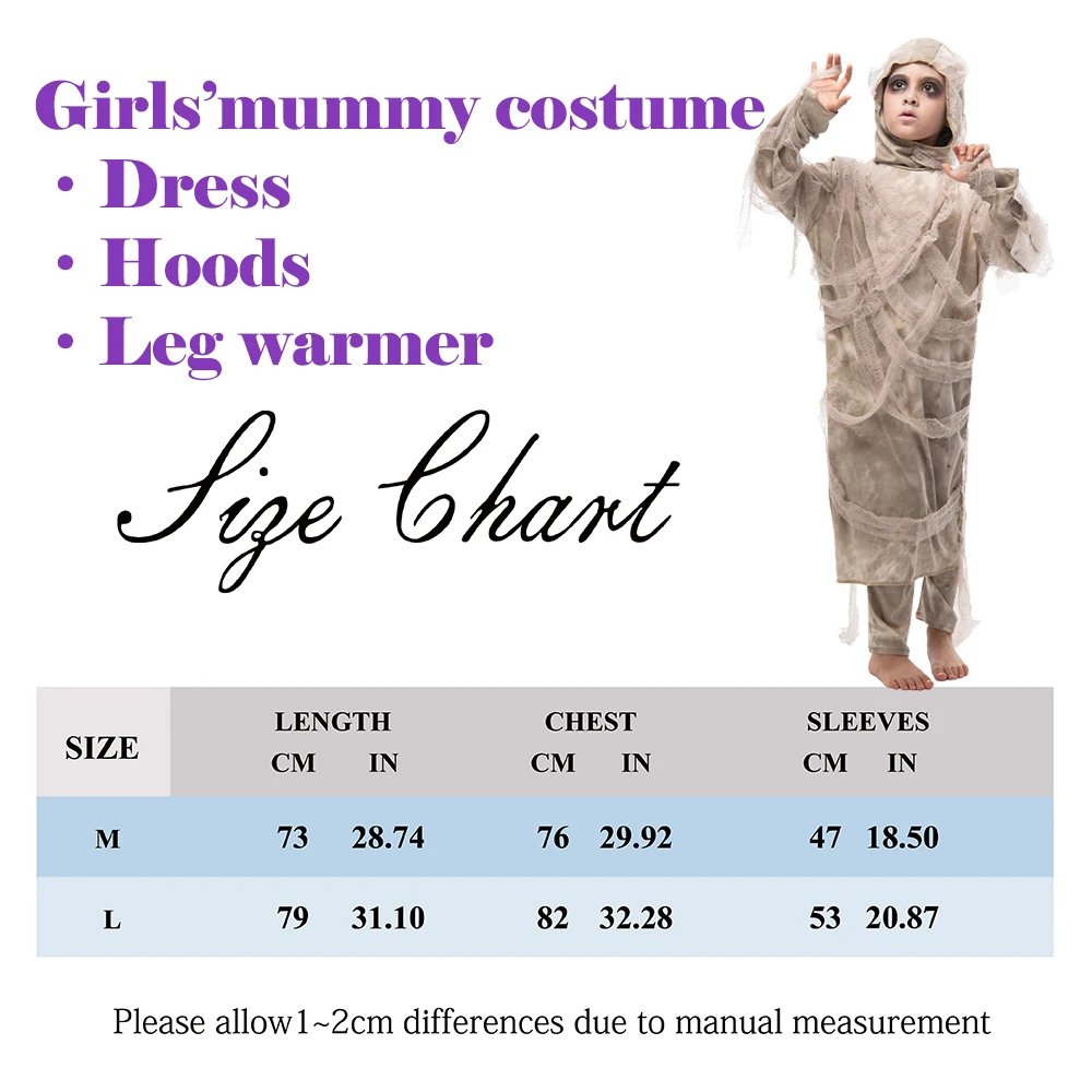 Страшный Египетский маскарадный костюм для мальчиков и девочек на Хэллоуин |