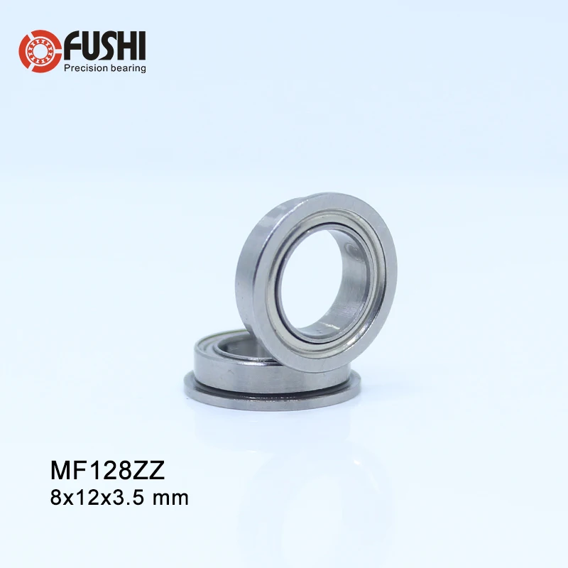 MF128ZZ фланцевый подшипник 8x12x3,5 мм ABEC-1(10 шт.) миниатюрные фланцевые MF128 Z zz, шариковые подшипники