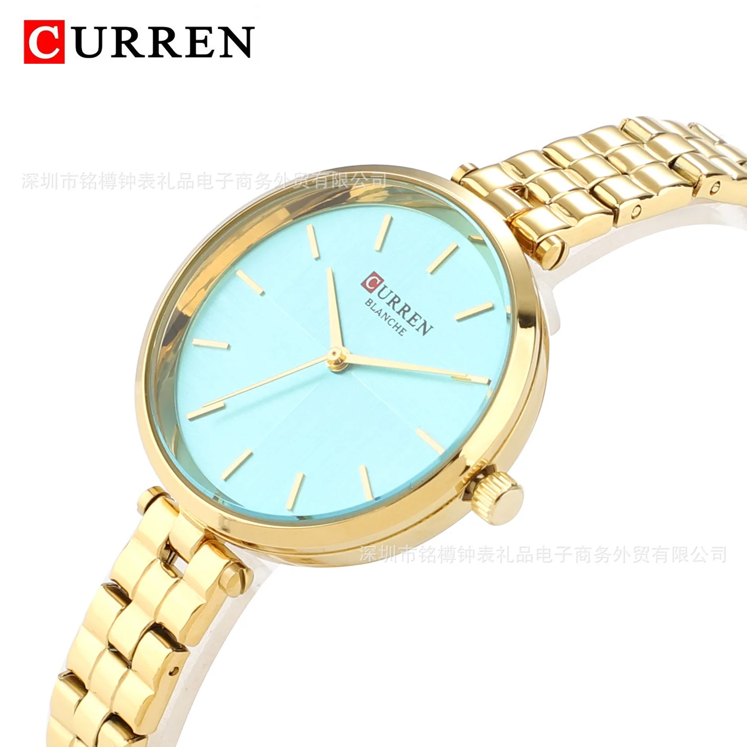 

CURREN 9043 Ladies Casual Fashion Watches Top Brand Luxury Stainless Steel Strap Watch Quartz Wristwatch Simple Style Clock