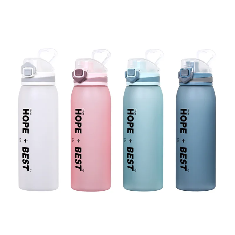 ZOOOBE 900ML TRITAN Plastic Sport Water Bottle Fitness School Yoga Travel For Bottles BPA Free Drinkware | Дом и сад