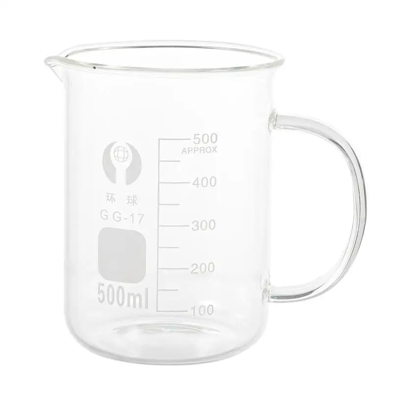 

1Pc 500ML Measuring Cup Glass Graduated Measuring Cup Liquid Measure Cup