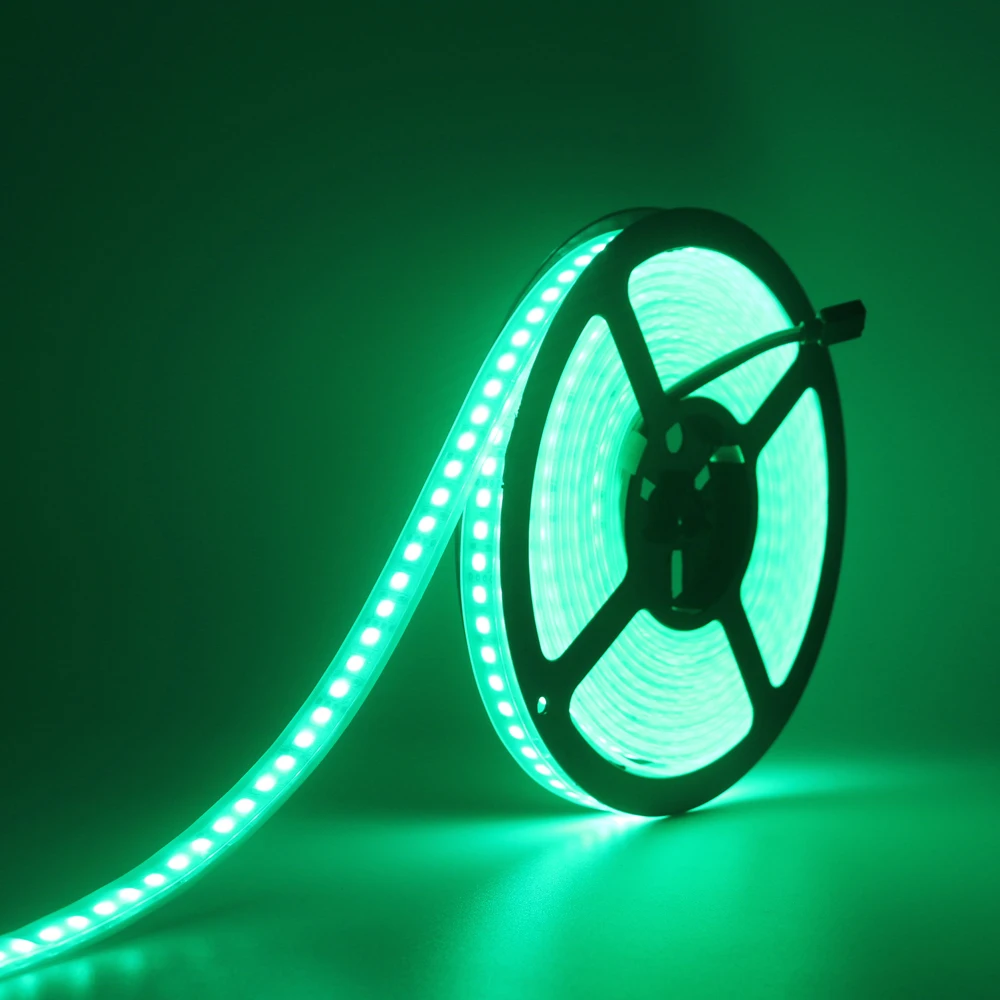 5 м Водонепроницаемая светодиодная лента 5050 SMD 600 светодиодный s гибкий 120 светодиодный/М лента Черная печатная плата 12 В для внутренней кухни теплый белый/rgb