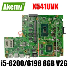 X541UVK motherboard mainboard I5-6200/6198/6198 8GB RAM V2G For Asus X541UVK X541UJ X541UV X541U F541U R541U laptop motherboard