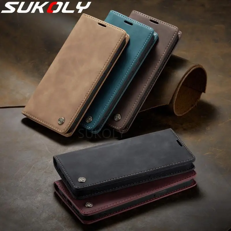 

For iPhone 13 11 12 Pro Max Retro Matte Soft Leather Card Slots Shockproof Case for iPhone 12 Mini SE 2020 X XR XS 7 8 6 6s Plus