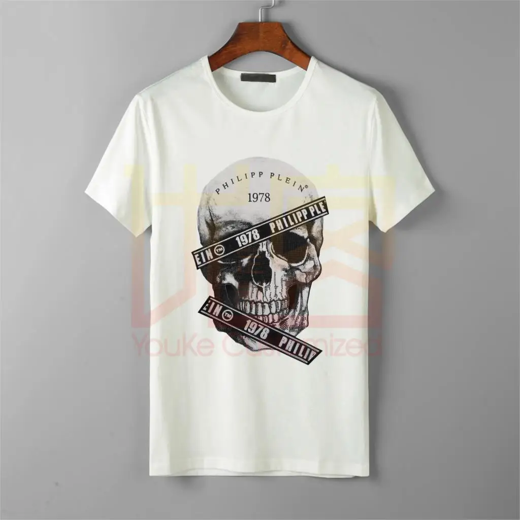 Футболка в стиле ретро из хлопка с графическим принтом 1 Филлип 100% хлопок