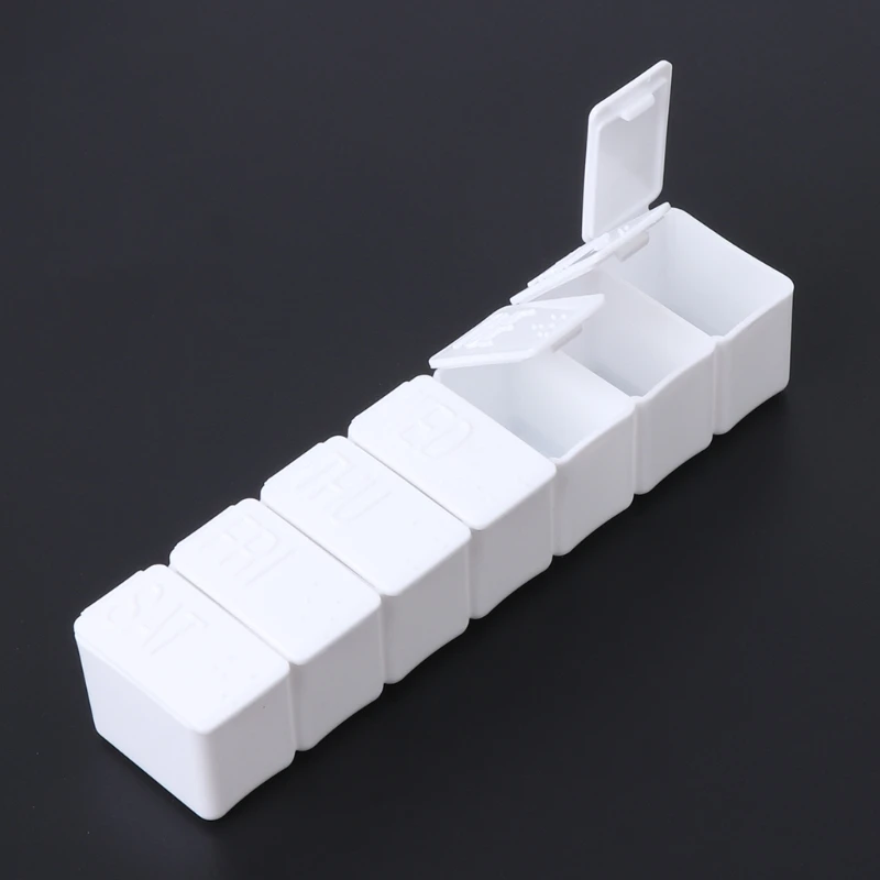 7 дневная таблеточная коробка для хранения таблеток крышек контейнер органайзер