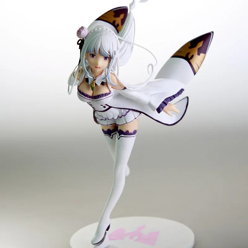 22 см Re: жизнь другой мир от Zero Rem Ram Emilia re zero Фигурки игрушки Аниме Фигурки игрушки для детей Подарки для детей